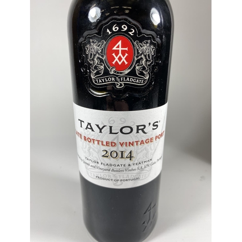 320 - 1 X BOXED 75CL BOTTLE - TAYLOR'S LATE BOTTLED 2014 VINTAGE PORT