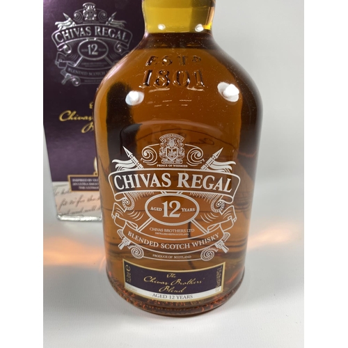 335 - 1 X 1L BOXED BOTTLE - CHIVAS REGAL 12 YEAR OLD BLENDED SCOTCH WHISKY