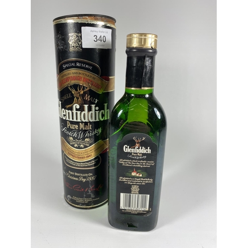 340 - 1 X 35CL BOXED BOTTLE - GLENFIDDICH SPECIAL RESERVE PURE MALT SCOTCH WHISKY