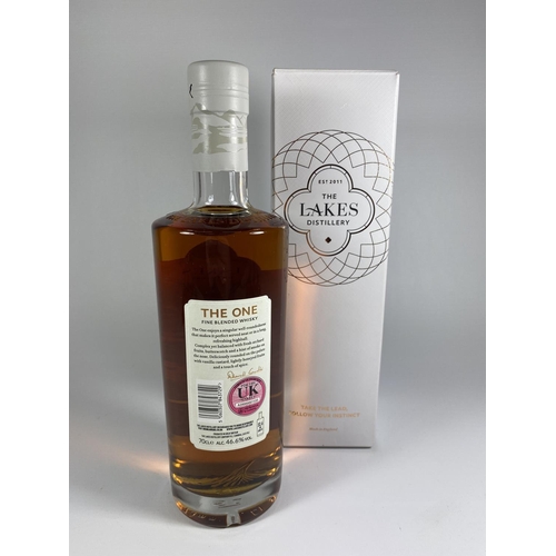 351 - 1 X 70CL BOXED BOTTLE - THE LAKES DISTILLERY 'THE ONE' FINE BLENDED WHISKY