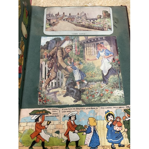 82 - A COLLECTION OF VINTAGE POSTCARDS TO INCLUDE HUMEROUS, PHOTOGRAPHIC, ETC PLUS AND ALBUM OF NEWSPAPER... 