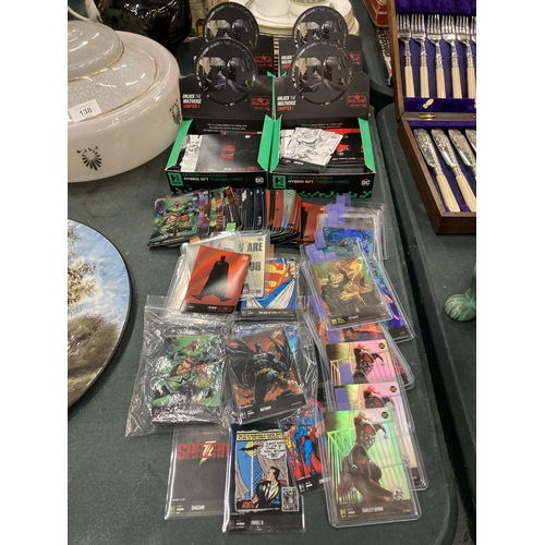 136 - A COLLECTION OF DC HRO NFT COLLECTABLE CARDS TO INCLUDE LOTS OF RARE HOLOS ETC, APPROX 800+