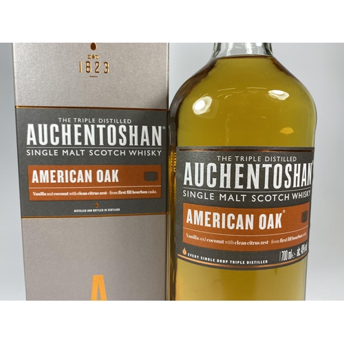 419 - 1 X 70CL BOXED BOTTLE - AUCHENTOSHAN AMERICAN OAK SINGLE MALT WHISKY