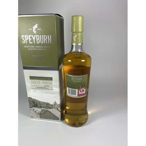 424 - 1 X 70CL BOXED BOTTLE - SPEYBURN SPEYSIDE SINGLE MALT SCOTCH WHISKY