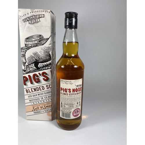 429 - 1 X 70CL BOXED BOTTLE - PIG'S NOSE BLENDED SCOTCH WHISKY