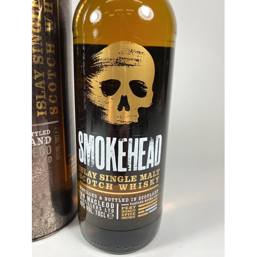 430 - 1 X 70CL BOXED BOTTLE - SMOKEHEAD ISLAY SINGLE MALT SCOTCH WHISKY