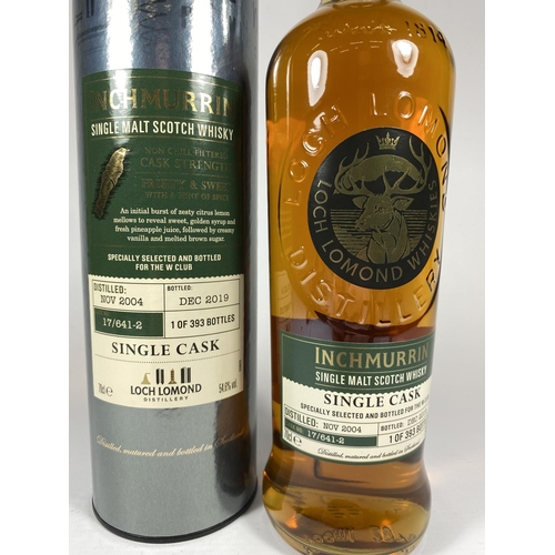 431 - 1 X 70CL BOXED BOTTLE - LOCH LOMOND INCHMURRIN SINGLE CASK SINGLE MALT SCOTCH WHISKY, 1 OF 393 BOTTL... 