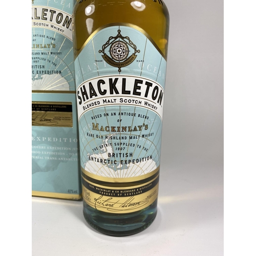 433 - 1 X 70CL BOXED BOTTLE - SHACKLETON BRITISH ANTARTIC EXPEDITION WHISKY