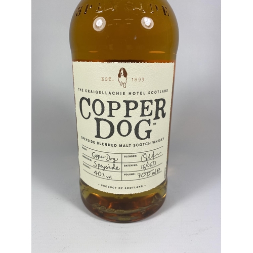 435 - 1 X 70CL BOTTLE - COPPER DOG SPEYSIDE BLENDED SCOTCH WHISKY