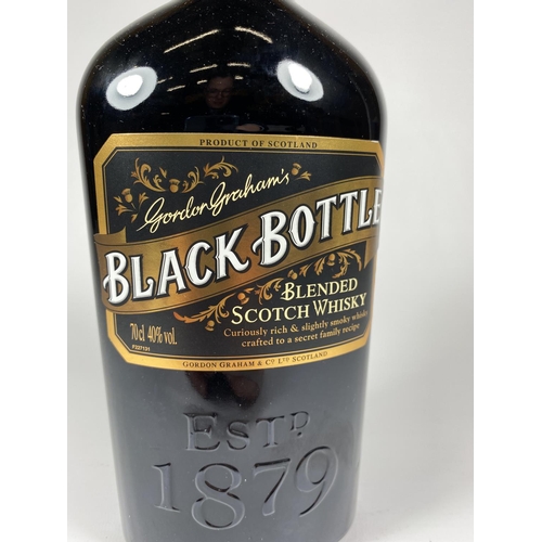 449 - 1 X 70CL BOTTLE - GORDON GRAHAM'S BLACK BOTTLE BLENDED SCOTCH WHISKY