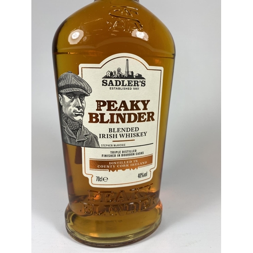 450 - 1 X 70CL BOTTLE - SADLER'S PEAKY BLINDER BLENDED IRISH WHISKEY