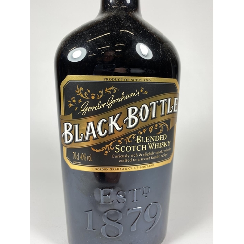 456 - 1 X 70CL BOTTLE - GORDON GRAHAM'S BLACK BOTTLE BLENDED SCOTCH WHISKY