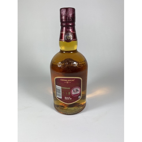 458 - 1 X 70CL BOTTLE - CHIVAS REGAL 12 YEAR OLD BLENDED SCOTCH WHISKY