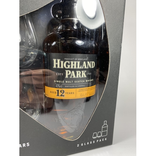 463 - 1 X 70CL BOXED GIFT SET & BOTTLE SET - HIGHLAND PARK 12 YEAR OLD SINGLE MALT SCOTCH WHISKY