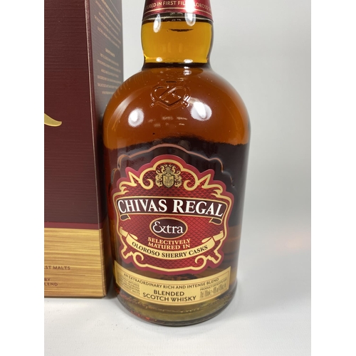 470 - 1 X 70CL BOXED BOTTLE - CHIVAS REGAL EXTRA BLENDED SCOTCH WHISKY