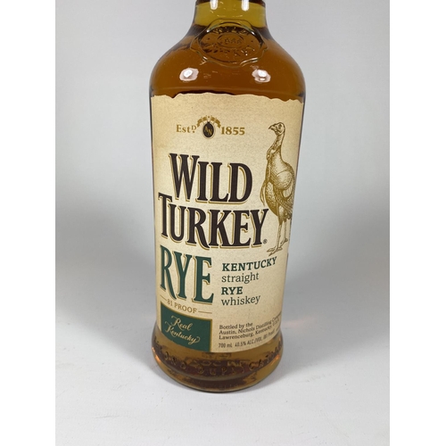 477 - 1 X 70CL BOTTLE - WILD TURKEY RYE KENTUCKY STRAIGHT RYE WHISKEY