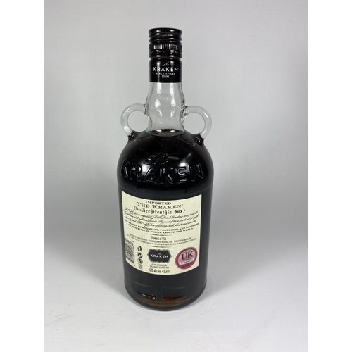 486 - 1 X 70CL BOTTLE - THE KRAKEN BLACK SPICED RUM