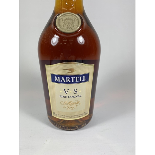 492 - 1 X 70CL BOTTLE - MARTELL VS FINE COGNAC