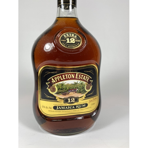 495 - 1 X 70CL BOTTLE - APPLETON ESTATE 12 YEAR OLD JAMAICA RUM