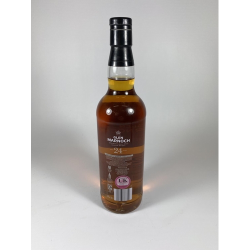 497 - 1 X 70CL BOTTLE - GLEN MARNOCH 24 YEAR OLD LIMITED EDITION RELEASE SPEYSIDE SINGLE MALT SCOTCH WHISK... 