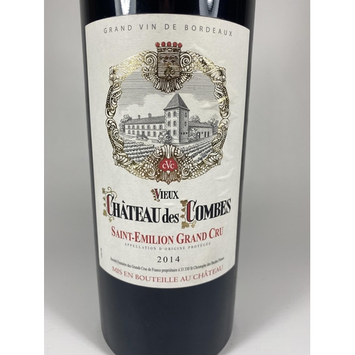 352 - 1 X 1.5L BOTTLE - SAINT EMILION GRAND CRU 2014 CHATEAU DES COMBES WINE