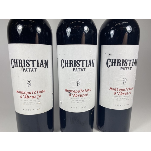 359 - 3 X 75CL BOTTLES - CHRISTIAN PATAT 2017 ITALIAN WINE