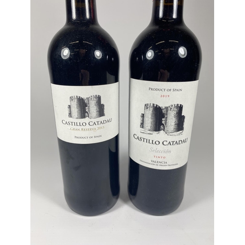 363 - 2 X 75CL BOTTLES - CASTILLO CATADAU GRAN RESERVA 2013 & CASTILLO CATADAU SELECTION TINTO 2019 SPANIS... 