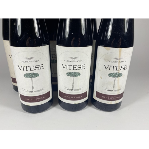 374 - 7 X 75CL BOTTLES - VITESE NERO D'AVOLA RED WINE