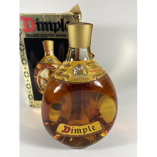 400 - A BOXED DIMPLE DE LUXE SCOTCH WHISKY 70 PROOF 26 2/3 FL.OZS. PROCEEDS TO BE DONATED TO EAST CHESHIRE... 