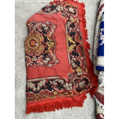 2190 - FIVE VARIOUS SMALL PATTERNED RUGS