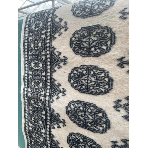 2188 - A PAKISTAN BOKHARA BEIGE HALL RUNNER - 4' X 2'