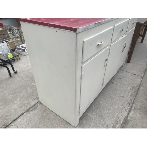 2669 - A 1950'S FORMICA TOP KITCHEN SIDEBOARD, 60