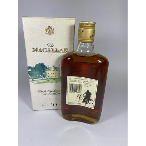 522 - 1 X 35CL BOXED BOTTLE - THE MACALLAN 1980'S 10 YEAR OLD SINGLE HIGHLAND MALT SCOTCH WHISKY