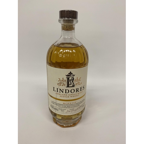 532 - 1 X 70CL BOTTLE - LINDORES LOWLAND SINGLE MALT SCOTCH WHISKY