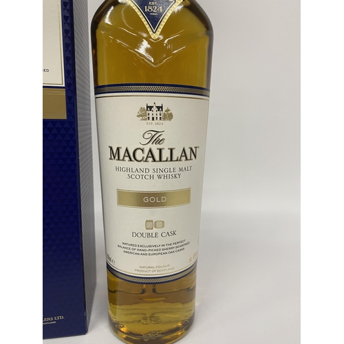 536 - 1 X 70CL BOXED BOTTLE - THE MACALLAN GOLD DOUBLE CASK HIGHLAND SINGLE MALT SCOTCH WHISKY