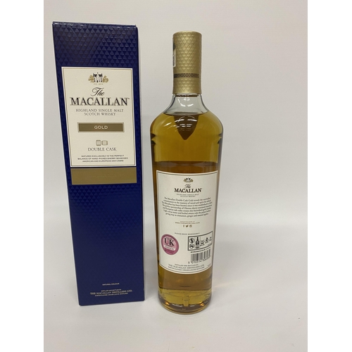 536 - 1 X 70CL BOXED BOTTLE - THE MACALLAN GOLD DOUBLE CASK HIGHLAND SINGLE MALT SCOTCH WHISKY