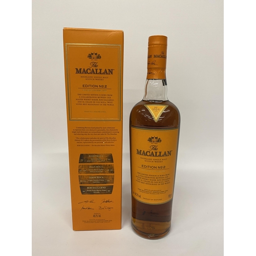 538 - 1 X 70CL BOXED BOTTLE - THE MACALLAN EDITION 2 HIGHLAND SINGLE MALT SCOTCH WHISKY