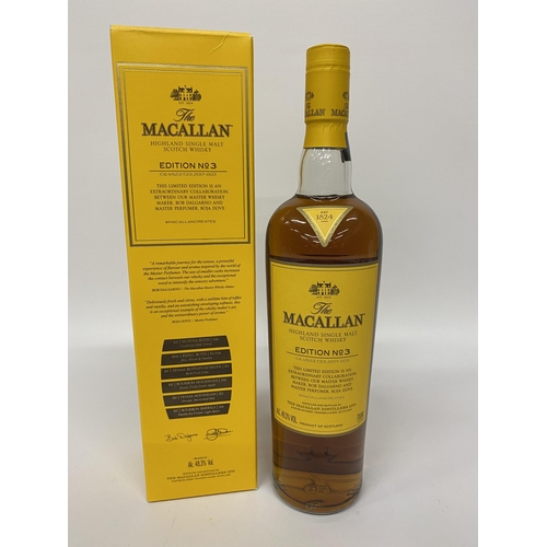 539 - 1 X 70CL BOXED BOTTLE - THE MACALLAN EDITION 3 HIGHLAND SINGLE MALT SCOTCH WHISKY