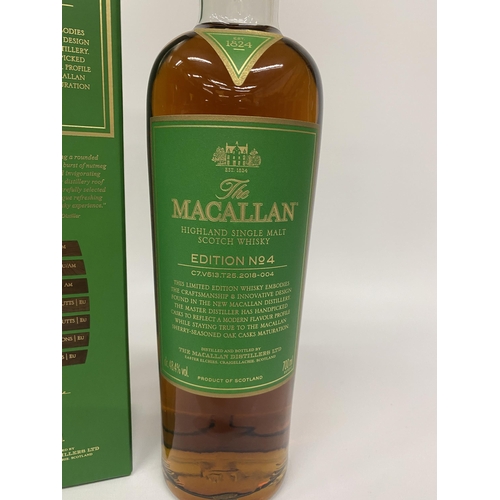 540 - 1 X 70CL BOXED BOTTLE - THE MACALLAN EDITION 4 HIGHLAND SINGLE MALT SCOTCH WHISKY