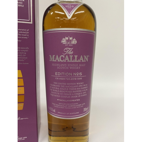 541 - 1 X 70CL BOXED BOTTLE - THE MACALLAN EDITION 5 HIGHLAND SINGLE MALT SCOTCH WHISKY