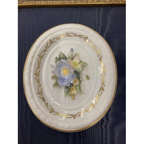 137 - A BOXED ROYAL CROWN DERBY SPRING PLAQUE