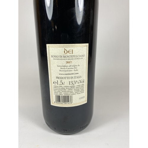 545 - 1 X 1.5L BOTTLE - DEI ROSSO DI MONTEPULCIANO 2017 ITALIAN RED WINE