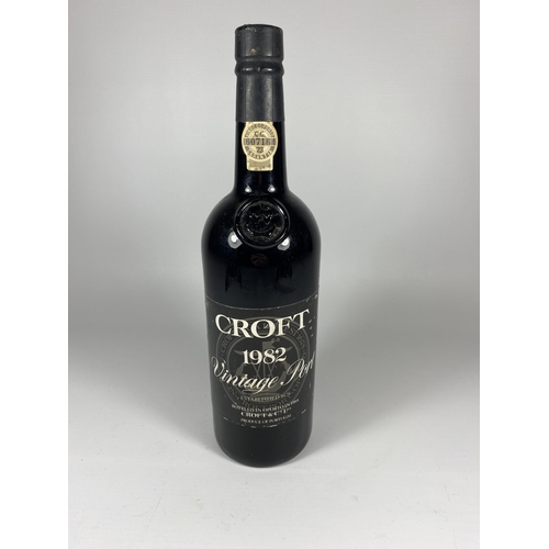 548 - 1 X 75CL BOTTLE - CROFT 1982 VINTAGE PORT