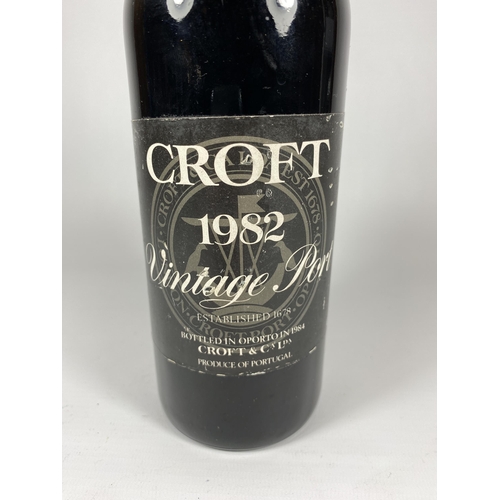 548 - 1 X 75CL BOTTLE - CROFT 1982 VINTAGE PORT