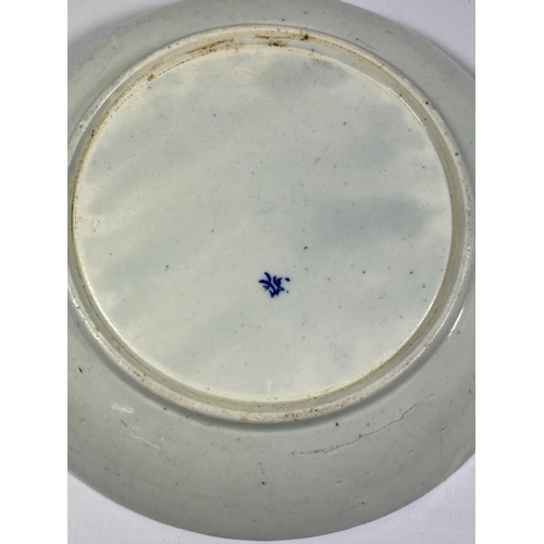 36 - A 19TH CENTURY BLUE AND WHITE PORCELAIN DISH