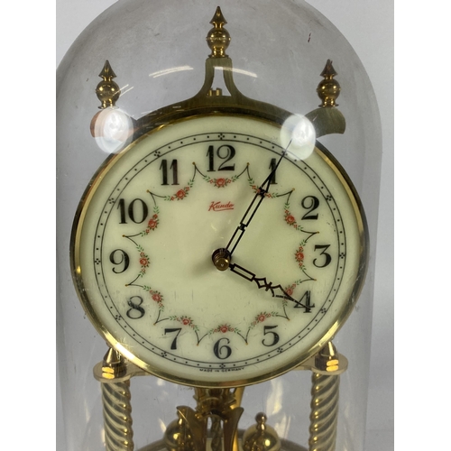 44 - A VINTAGE KUNDO ANNIVERSARY DOMED CLOCK