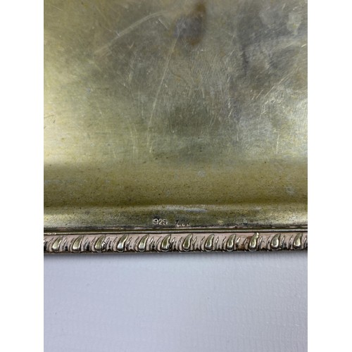 92 - A VINTAGE .925 SILVER SMALL DRINKS TRAY