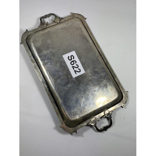 92 - A VINTAGE .925 SILVER SMALL DRINKS TRAY