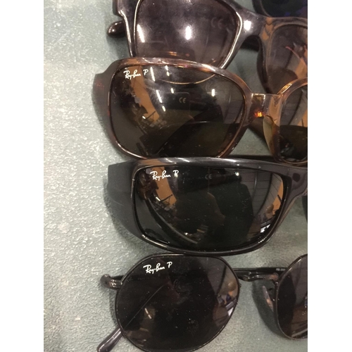 104 - FIVE PAIRS OF VINTAGE SUNGLASSES TO INCLUDE 'RAY-BAN'