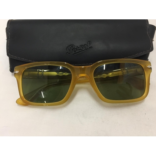 125 - A VINTAGE PAIR OF 'PERSOL' SUNGLASSES WITH CASE